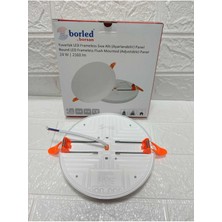 Borsan Ekim Aydınlatma 36 W Ayarlanabilir Yuvarlak Sıva Altı LED Panel Günışığı