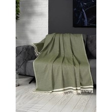 Denizli Concept Alinda Pamuklu Kaymaz Terletmez Koltuk Örtüsü (170X230) - Yeşil