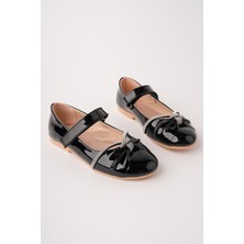 Bulutmod BA04600 Siyah R Kız Çocuk Taşlı Abiye Balo Gösteri Babet Ayakkabı - 29