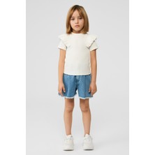 Tyess BSC Bg Store Kız Çocuk Beyaz Tshirt