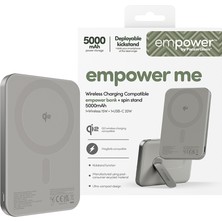 Empower By Panzerglass 5000MAH Ayaklı Powerbank Titanium Gri