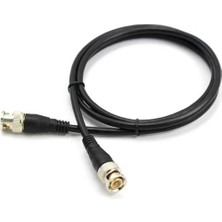 Fırsat Yolu Bnc Kablo Fiş Iki Uçlu Konnektör 50CM Gold Siyah