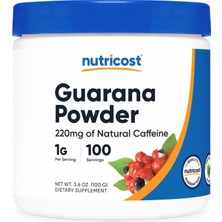 Nutricost Guarana Extract Powder 100 Grams - Natural Brazilian Herbal Caffeine/energizer Supplement