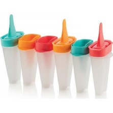 Özbience Renkli 6'lı Dondurma Kalıbı Seti, Pratik ve Eğlenceli Kullanım