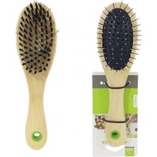 Nunbell Çift Taraflı Oval Kedi ve Köpek Fırçası 17 cm