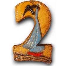 Toprakana Art Seramik Kapı No:2_ 8×13×2 (Cm) Şamot Yelkenli Handmade