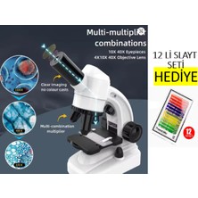 PremiumPort Mobil Uyumlu 12'li LED Aydınlatmalı Mikroskop Seti, Hediye Fırsatı