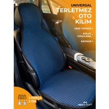 Meka Part Universal Terletmez Oto Kilim – Kaymaz, Leke Tutmaz, Nefes Alabilir – 2 Parça Ön
