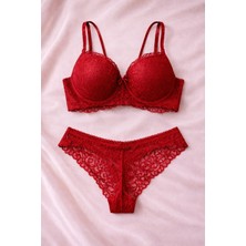 Solenıa Kadın Dantelli Balkonet Sütyen Külot Takımı