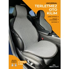 Meka Part Universal Terletmez Oto Kilim – Kaymaz, Leke Tutmaz, Nefes Alabilir – 2 Parça Ön