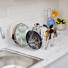 Özbience Pratik Tek Katlı Bulaşıklık, Paslanmaz Çelik, Dayanıklı ve Şık Tasarım