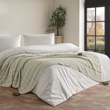 Linens Coze Throw / Tv Battaniyesi Yeşil Tek Kişilik