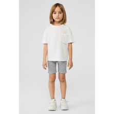 Tyess BSC Bg Store Kız Çocuk Beyaz Tshirt