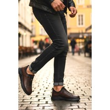 Enoch Hakiki Deri Klasik Bağcıklı Erkek Sneaker Ayakkabı Ortopedik Taban