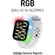 PremiumPort Renkli LED Ekranlı Su Geçirmez Dijital Çocuk ve Genç Kol Saati