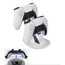 PremiumPort Hızlı Şarj Standı Ps5 Dualsense LED Işıklı Şarj Istasyonu HBP-256