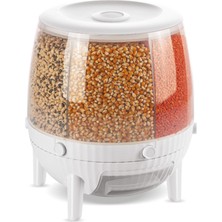 Özbience 6 Bölmeli 360° Dönebilen 6 Lt Bakliyat Organizeri MIT1038