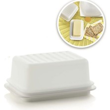 Özbience Şeffaf Beyaz Tereyağ Saklama Kabı, Pratik ve Şık Tasarım