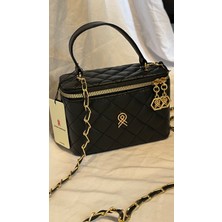 Melisa Çanta Eşarp Zincir Askılı Kadın Kutu El ve Omuz Çantası