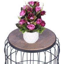 Yapay Çiçek Sitesi Beton Saksıda Yapay Çiçekli Tanzimler Model 12