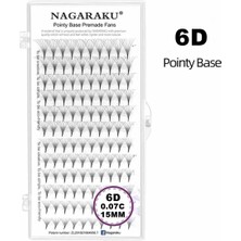 Nagaraku 6d Hazır Volum C Kıvrım 15MM Ipek Kirpik