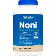 Nutricost Noni Capsules 500MG 240 Capsules - Ccof Certified Made With Organic Noni, Non-Gmo, Gluten Free