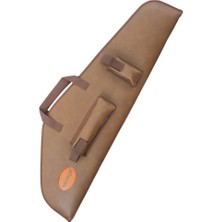 Şarjörlü Tüfek Kılıfı - Savage - Hakiki Deri - Koyu Kahve - 51 Namlu