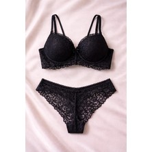 Solenıa Kadın Dantelli Balkonet Sütyen Külot Takımı