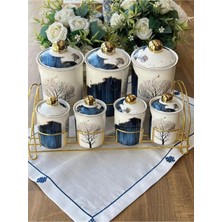 Özbience Şık ve Dayanıklı 7l Standlı Baharatlık, Mutfağınıza Renk Katacak Ürün