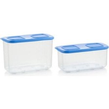 Özbience Çoklu Modüllü Saklama Kapları, Buzdolabı Için 460-715 ml Set