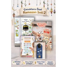 Msticker Ramazan Ayı Sticker Oyun ve Etkinlik Seti, 4 Lü Set Çocuklar Için Ramazan Süsleme ve Etkinlik Seti2