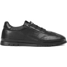 Celal Gültekin Erkek Siyah Bağcıklı Deri Ayakkabı