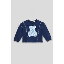 GB Baby Bg Store Kız Bebek Lacivert Sweatshirt