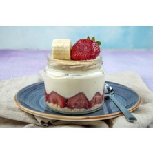 Özbience Şık Beyaz Cam Magnolia Kavanoz Seti, 6'lı, Modern ve Kullanışlı Tasarım