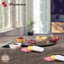 Özbience Cam Saklama Kabı Seti, Silikon Kapaklı, 4'lü, Dayanıklı ve Şık Tasarım