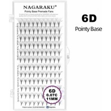 Nagaraku 6d Hazır Volum C Kıvrım 11MM Ipek Kirpik
