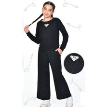 Kız Çocuk Taşlı Alt Üst Takım – 2 Parça Pantolon & Bluz, Günlük ve Özel Gün Şıklığı