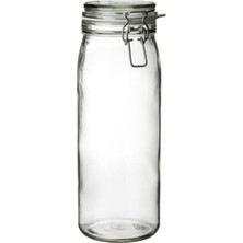 Özbience 2 Lt Kapaklı Cam Kavanoz, Hava Geçirmez, Kilitli, Aroma Koruyucu, Kalite