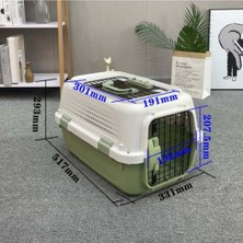 2 Metal Kapılı Kedi Köpek Taşıma Çantası Bh-1s