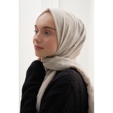 Carell Organik Kırışık Şal Bej