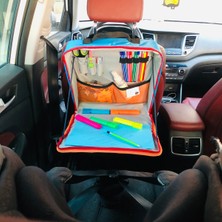 Esta Rubon Çocuk Aktivite Çantası Her Arabaya Uyumlu Seyahat Faaliyet Çantası Tablet Bölmeli