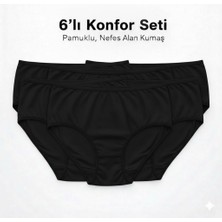 Woan 6’lı Bayan Külot Seti Pamuklu Nefes Alan Kumaş