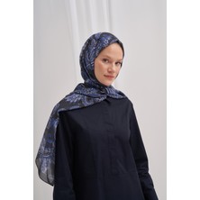 Carell Nilla Pamuklu Şal Mosaic Lacivert