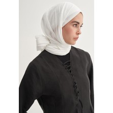 Carell Organik Kırışık  Şal Ekru