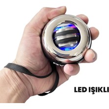 PremiumPort LED Işıklı Metal Gyro Topu, Kol Güçlendirme ve Egzersiz Için Mükemmel
