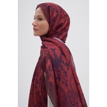 Carell Marni Bordo Nilla Pamuklu Şal