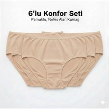 Woan 6’lı Bayan Külot Seti Pamuklu Nefes Alan Kumaş