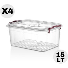 Özbience 15 Lt Saklama Kabı Seti - Güvenli ve Pratik Ev Organizasyonu