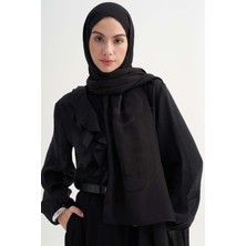 Carell Aura Desen Rina Floş Jakar Şal Siyah