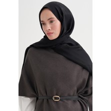 Carell Geometrik Desen Liora Pamuk Şal Siyah